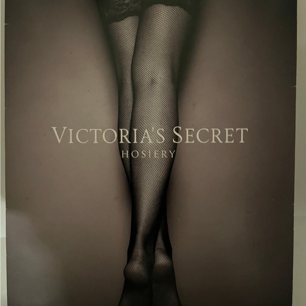 Victoria's Secret Black Fishnet Hosiery